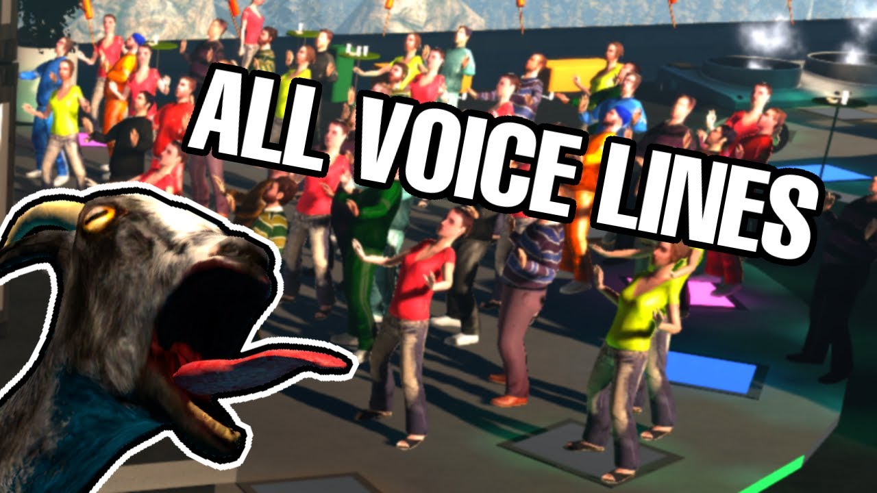 ALL HUMAN VOICE LINES IN GOAT SIMULATOR