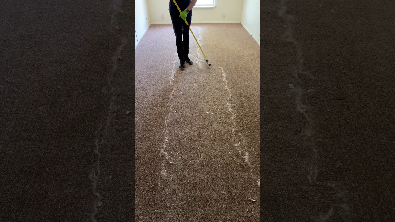 I can&rsquo;t believe what I pulled out of this carpet #satisfying