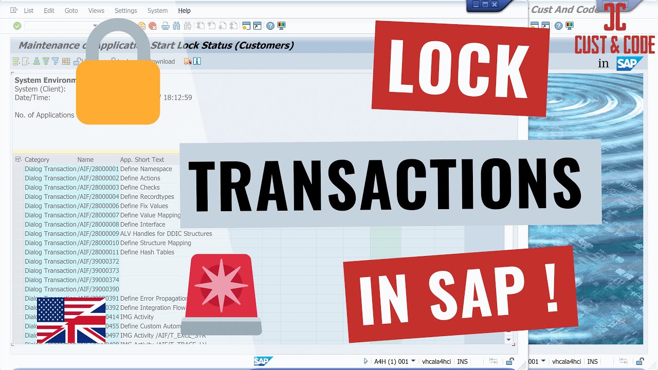 Lock SAP Transactions System-Wide 🔒(Why & How to do it Quickly) [english]