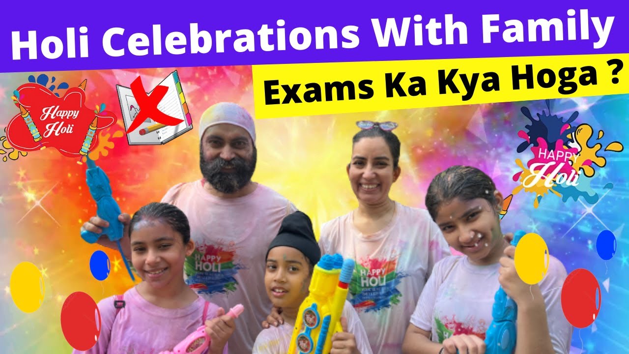 Holi Celebrations With Family - Exams Ka Kya Hoga ? | RS 1313 VLOGS | Holi Special