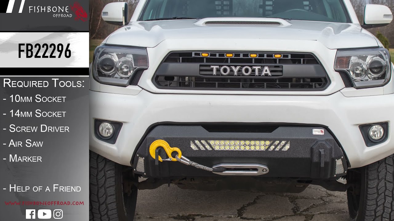 FB22296 Руководство по установке бампера Tacoma Stubby 2-го поколения