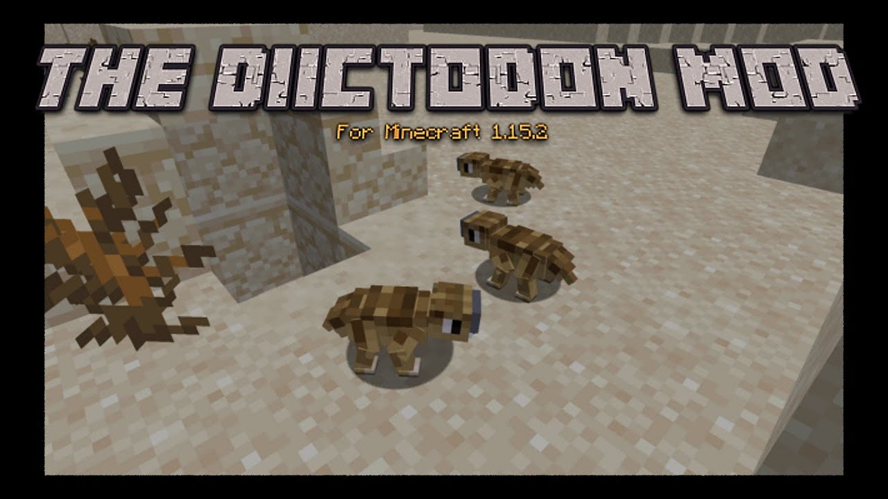 The Diictodon Mod for Minecraft 1.15
