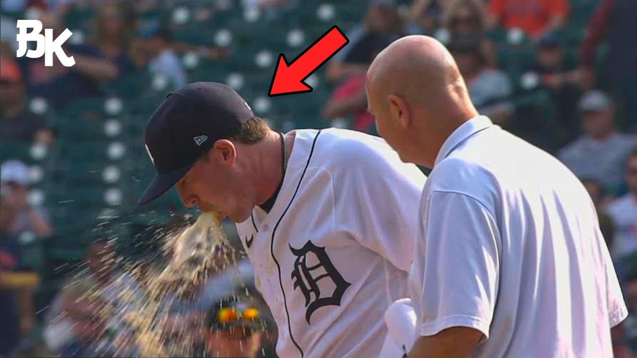 MLB - Players THROWING UP Mid-Game