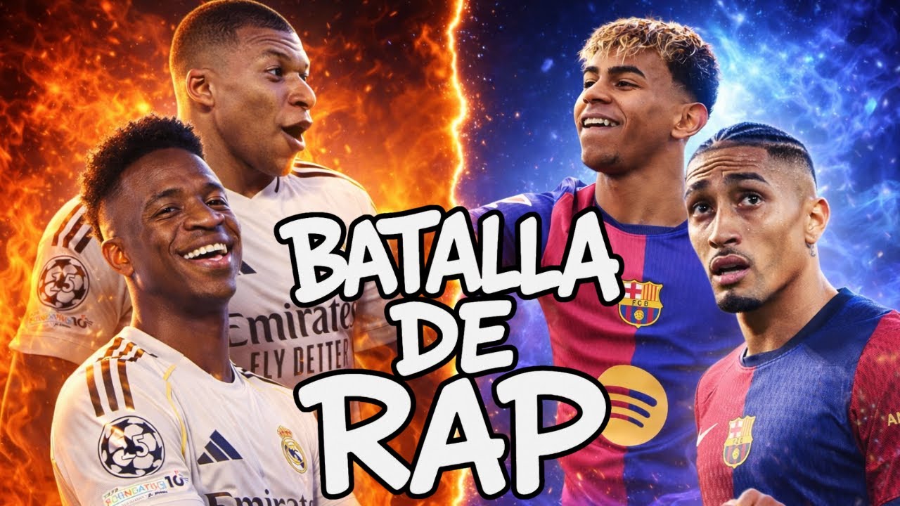 Mbappé & Vinicius vs Lamine Yamal & Raphinha | BATALLA DE RAP FÚTBOL