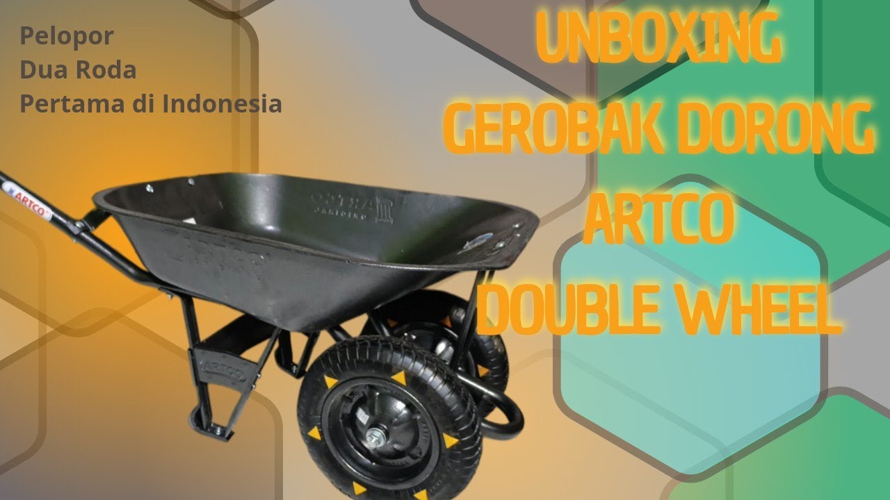 #51 UNBOXING GEROBAK DORONG ARTCO DOUBLE WHEEL