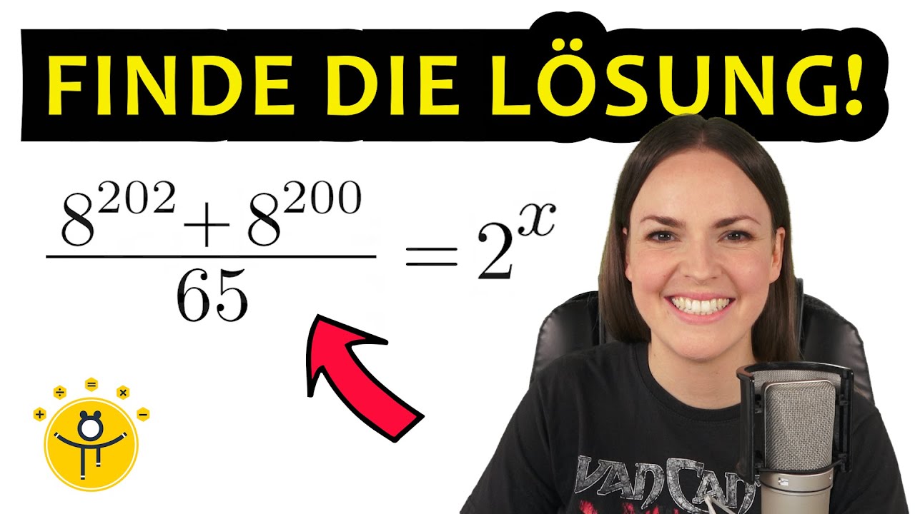 Löse die Gleichung! – Exponentialgleichungen OHNE Taschenrechner lösen