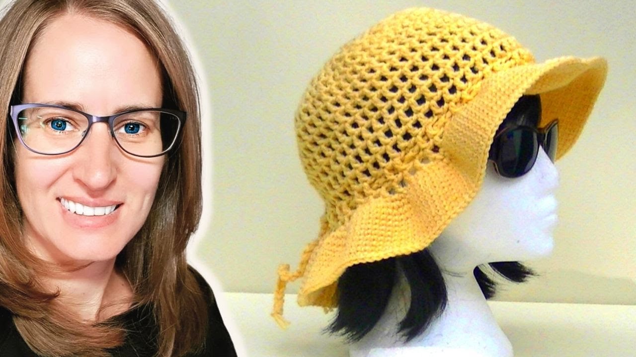 Mesh Sun Hat Crochet Tutorial #crochet #videotutorials #crochet #videotutorial