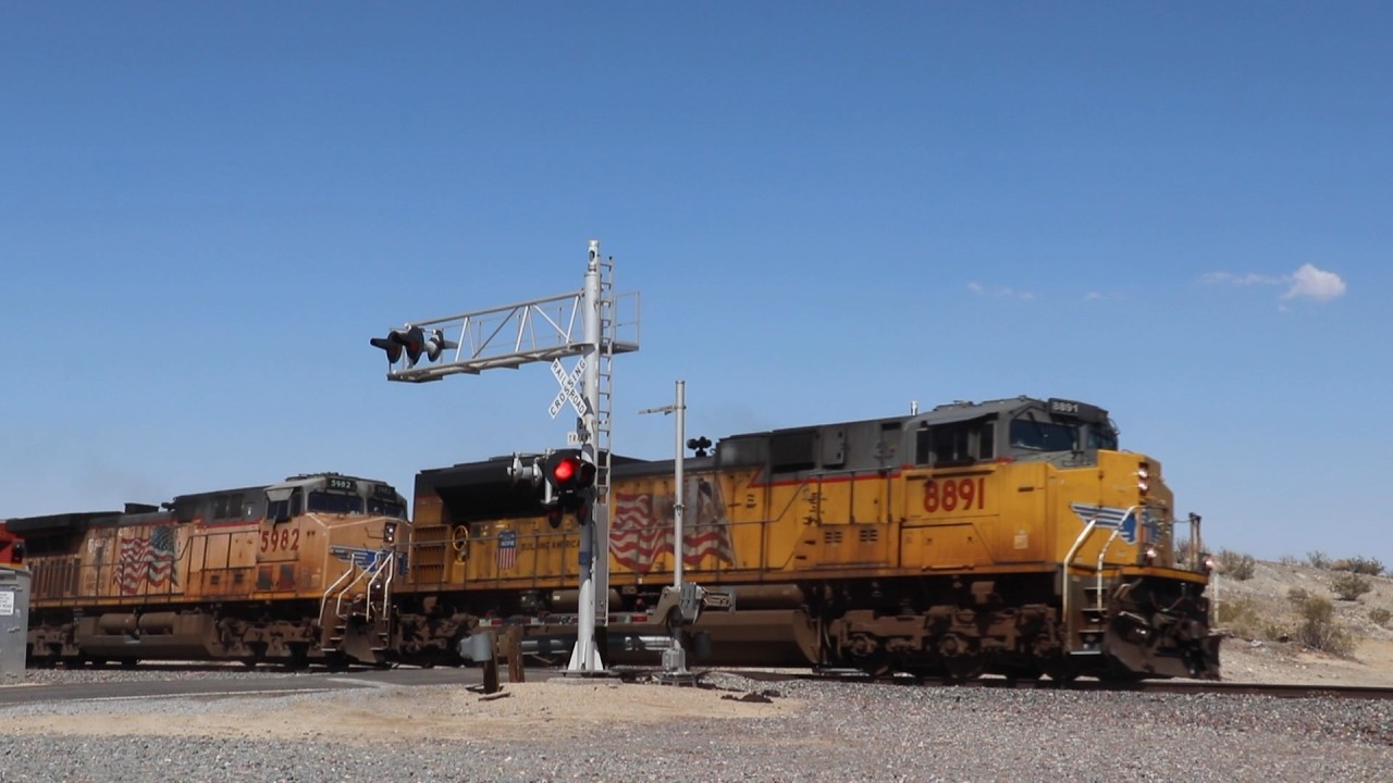 Compilation 232 Amtrak BNSF and UP Challenging the Cajon and Needles Sub
