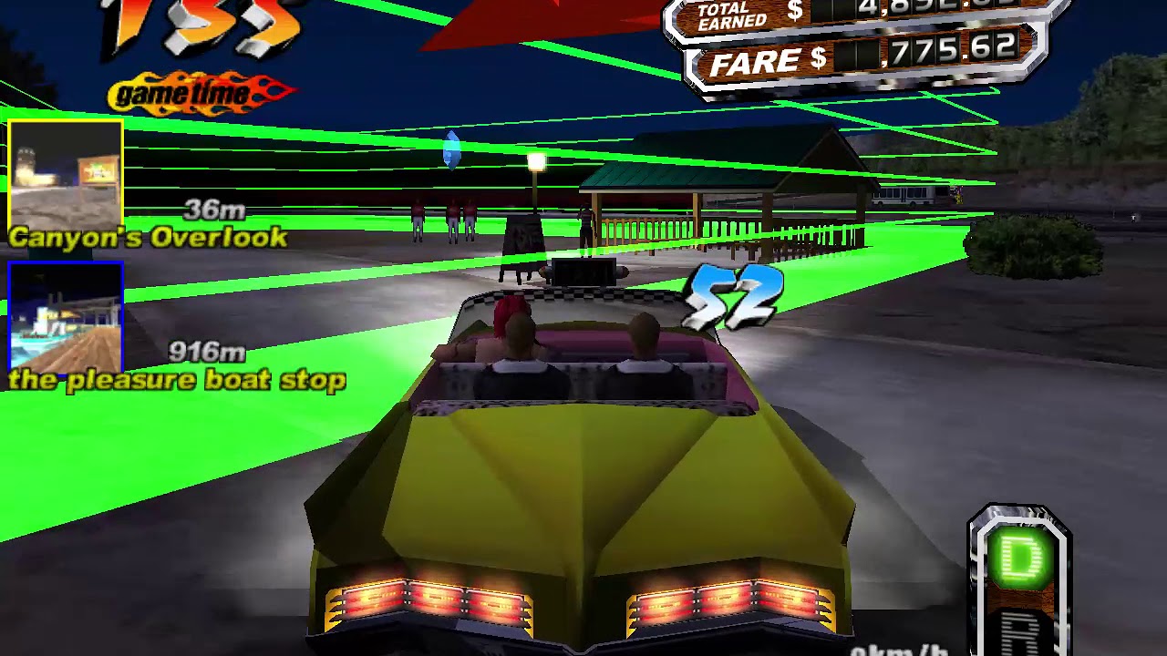 Crazy Taxi 3: High Roller - Glitter Oasis - 23,735.62$ - Class: CRAZY! [Gameplay] #gameplay