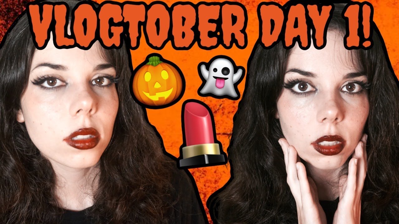 DOING HALLOWEEN MAKEUP! [VLOGTOBER DAY 1!]