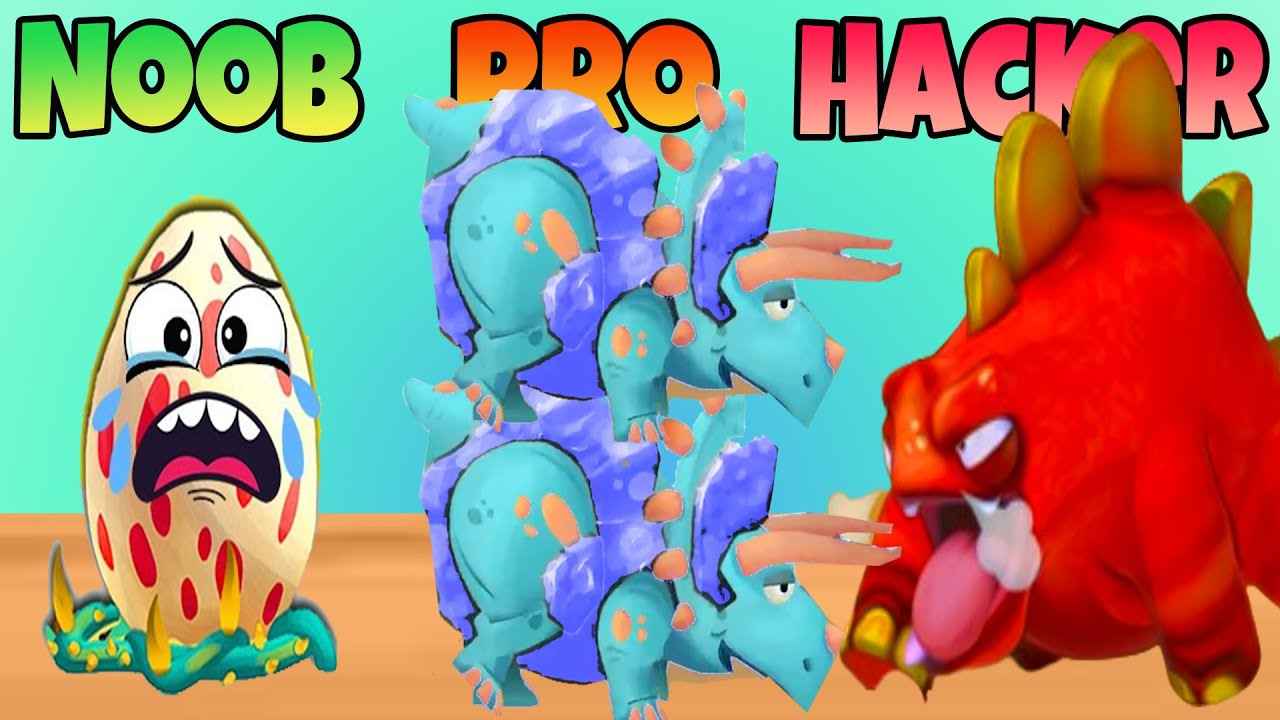 Dino Bash Chaos Arena 🐲💥 – Новичок против Профессионала против Хакера