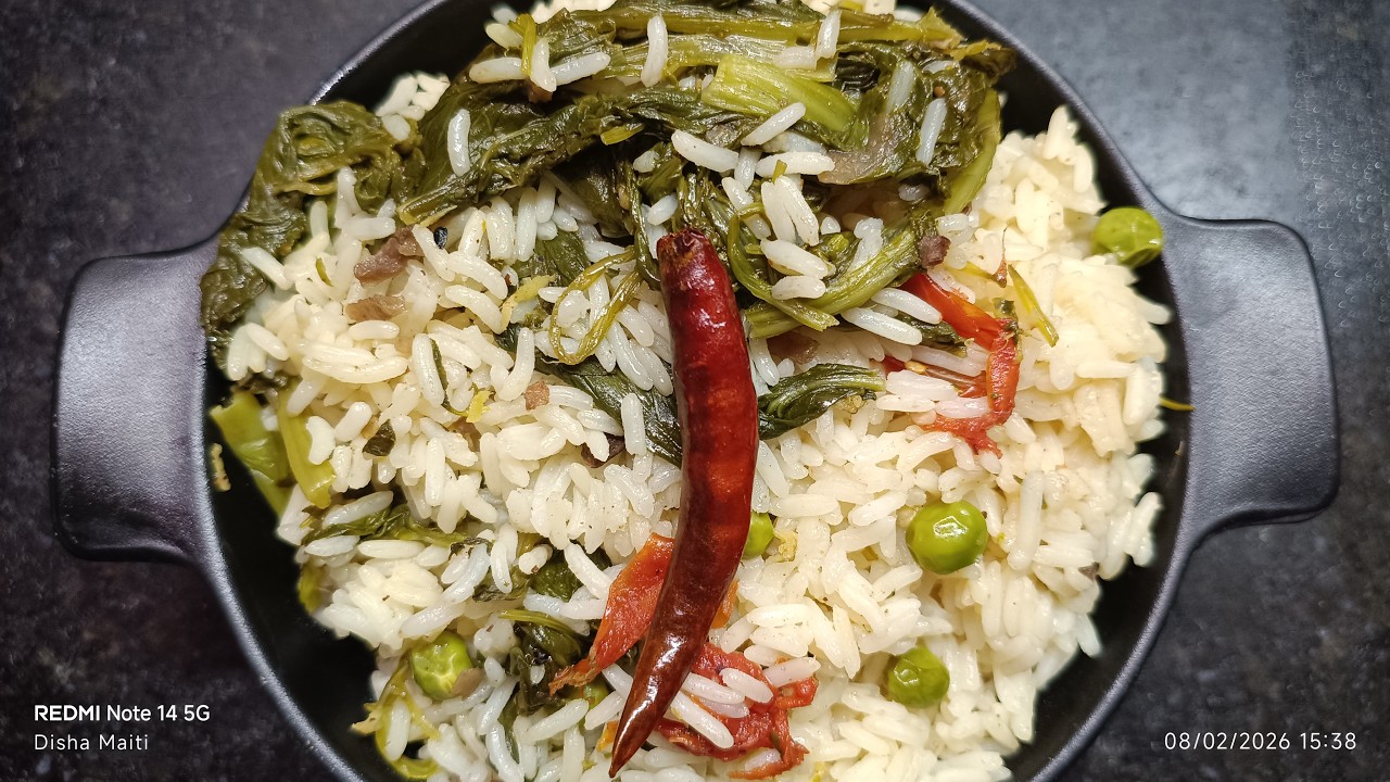 SPINACH & PICKLE RICE || 10 MINITUES MEAL || NO SIDE DISH NEEDED || BANANIr RANNAGHORe
