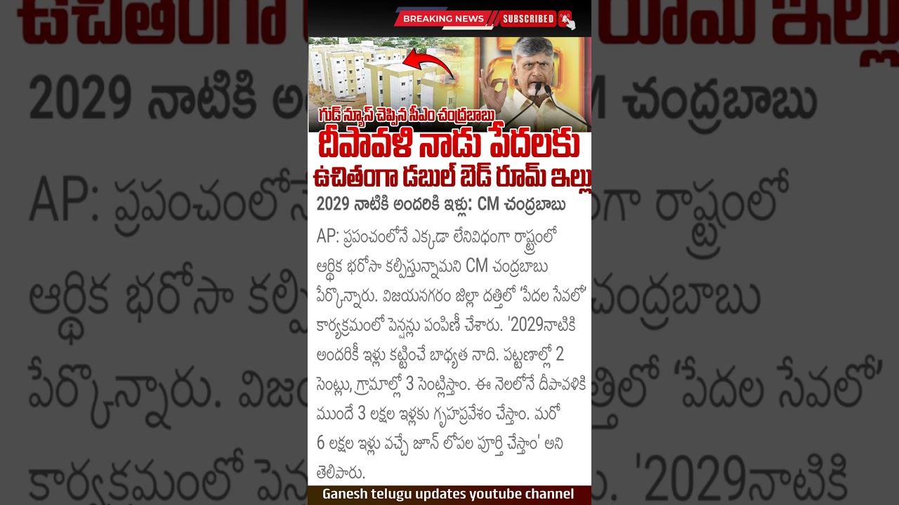 అందరికీ ఇల్లు | గుడ్ న్యూస్ |Ap Govt Housing Scheme 2025 | andhariki illu schemes details telugu