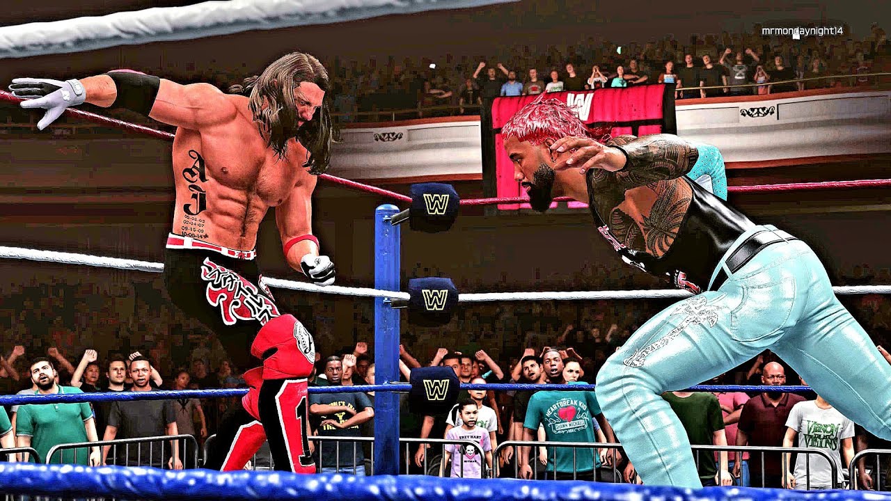 WWE 2K25 AJ STYLES VS JEY USO UNITED STATES HEAVYWEIGHT CHAMPIONSHIP MATCH MONDAY NIGHT RAW! 