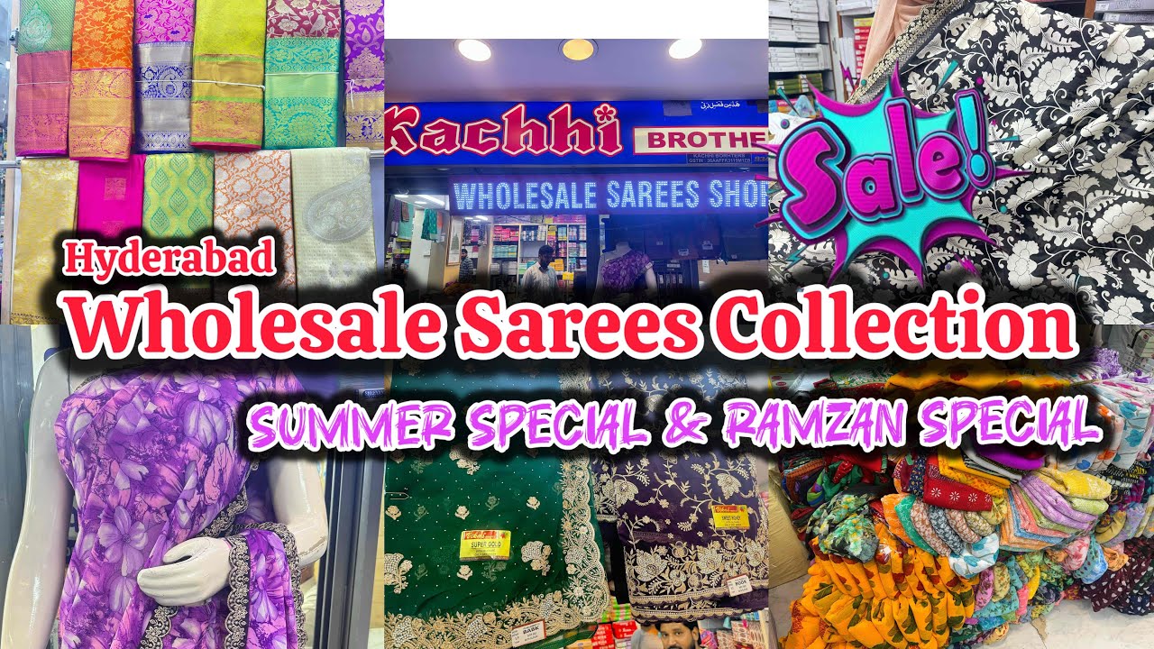 Hyderabad Wholesale Sarees Collection | Summer Special & Ramzan Special Sarees  &ldquo; Zakat Special