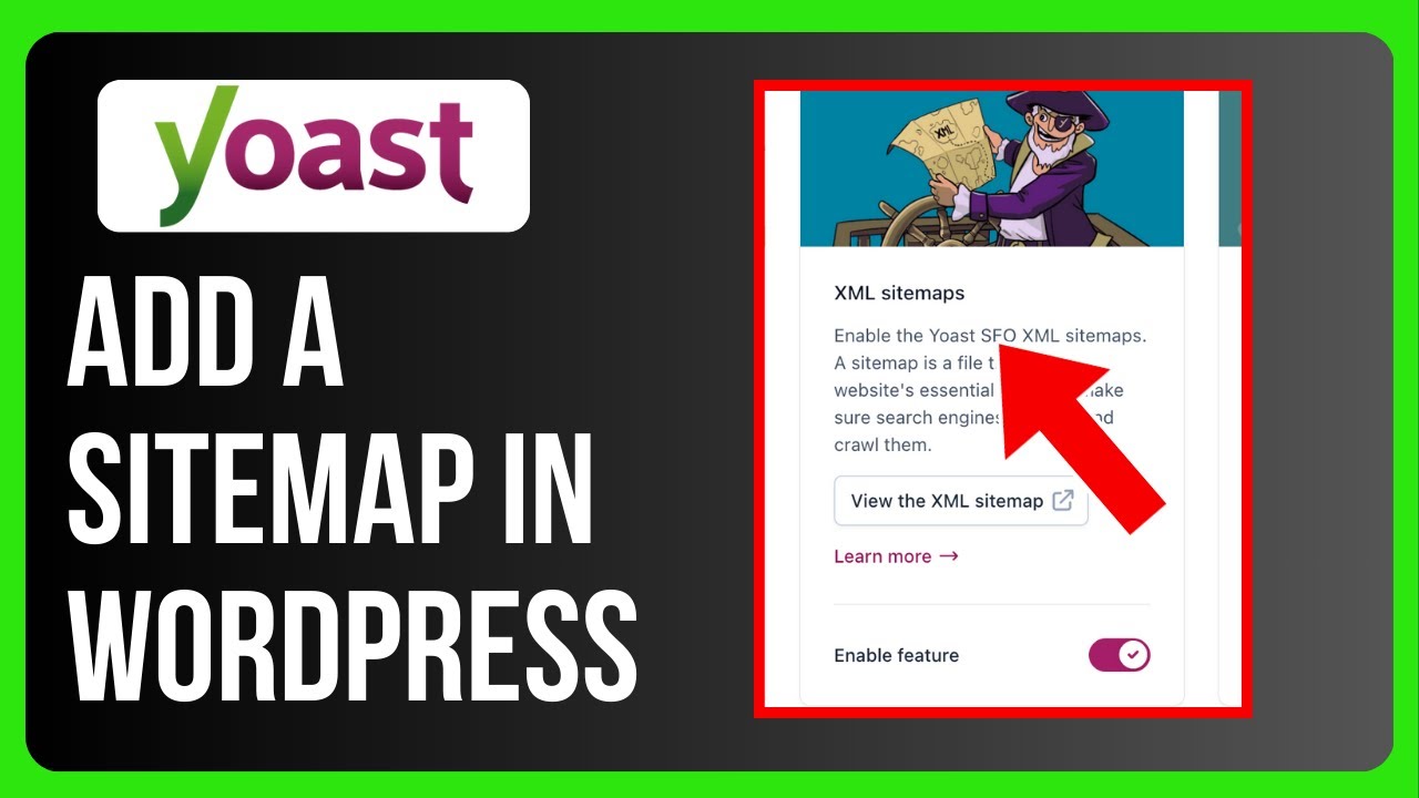 Как добавить карту сайта в WordPress Yoast SEO