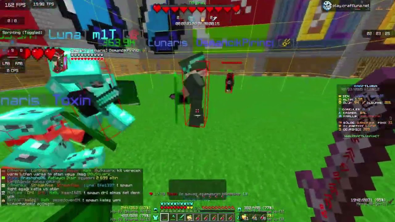 CraftLuna s5 Kill Montage (ERENN9393 dostum için)7x elitra