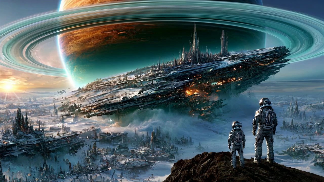The Wandering City &mdash; Cosmic Space Ambient Music for Focus &mdash; 4K