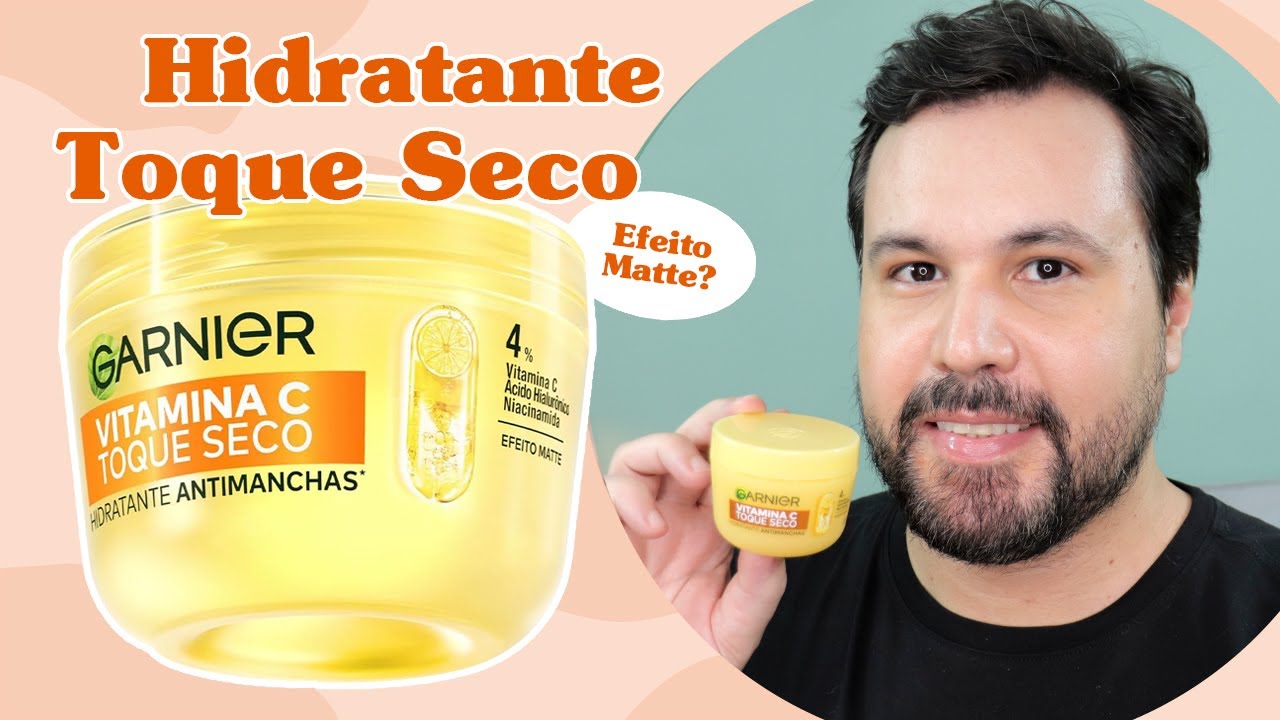 NOVO GARNIER TOQUE SECO Hidratante Facial Antimanchas Vitamina C Hialuônico Niacinamida Resenha