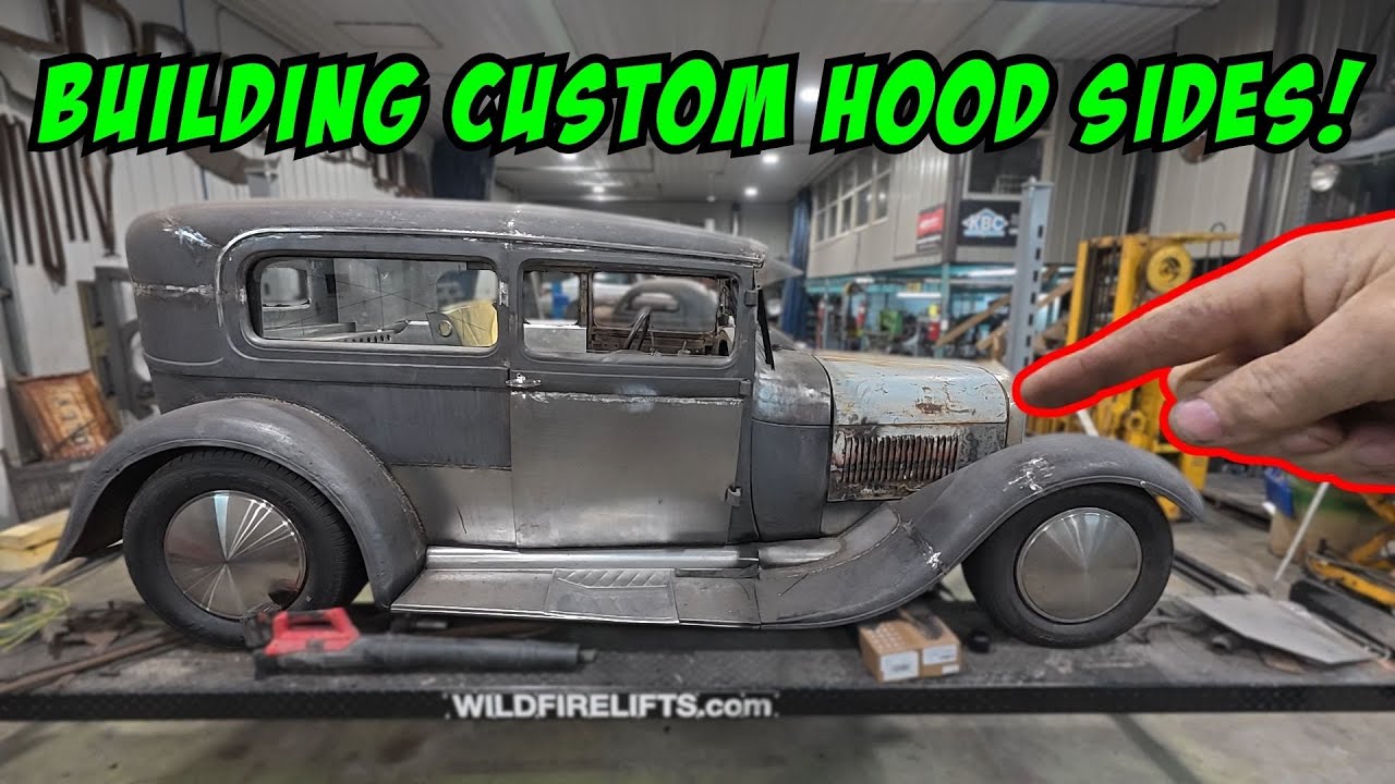 Создаём индивидуальные боковины капота для нашего седана Ford Model A 1929 года!