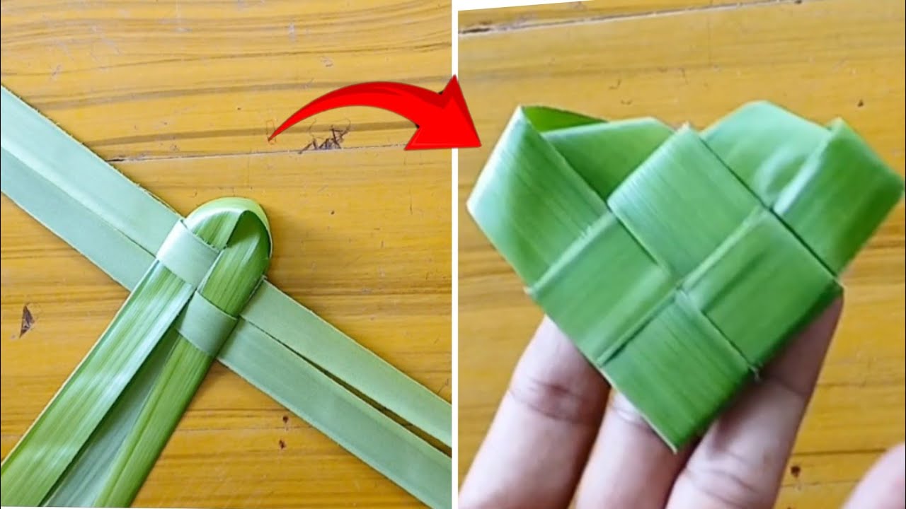 How To Make Coconut Leaf Heart | Palm Leaf Craft | Coconut Leaf Craft