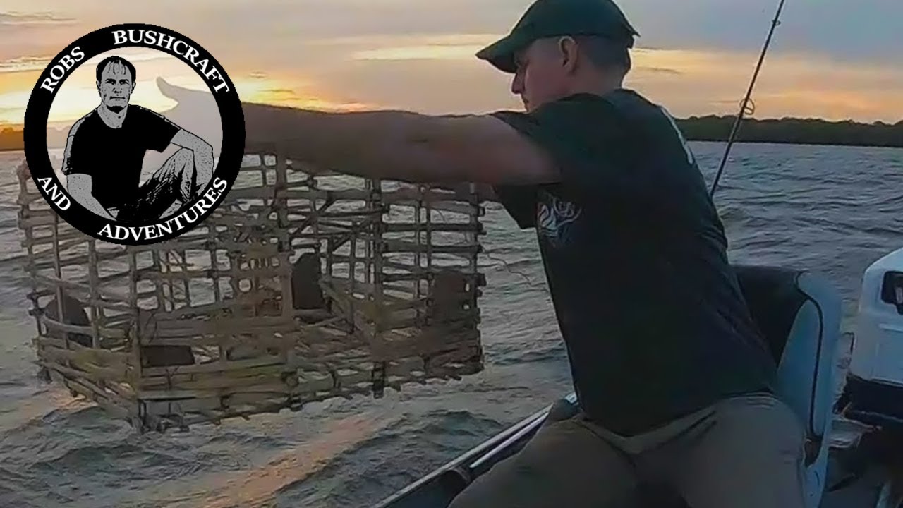 MAKING a primitive bushcraft crab trap