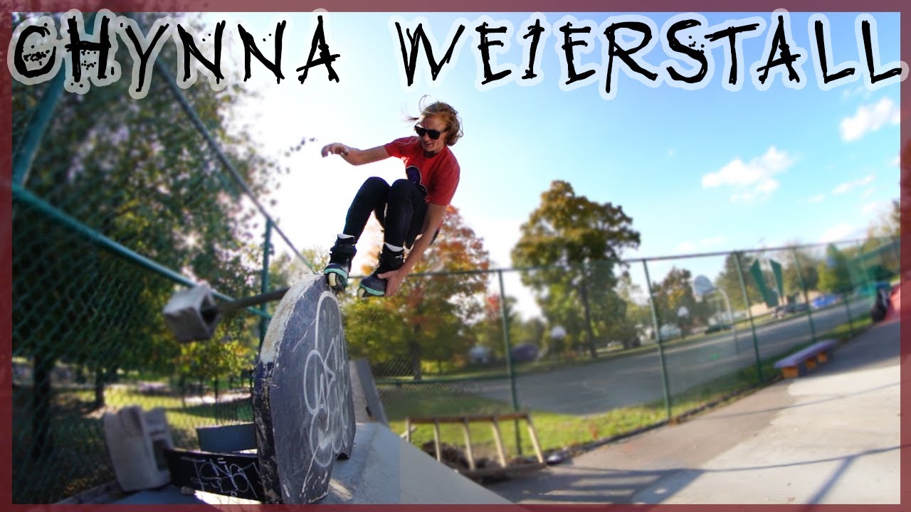 Chynna Weierstall skating Ypsilanti Prospect Park with some dude