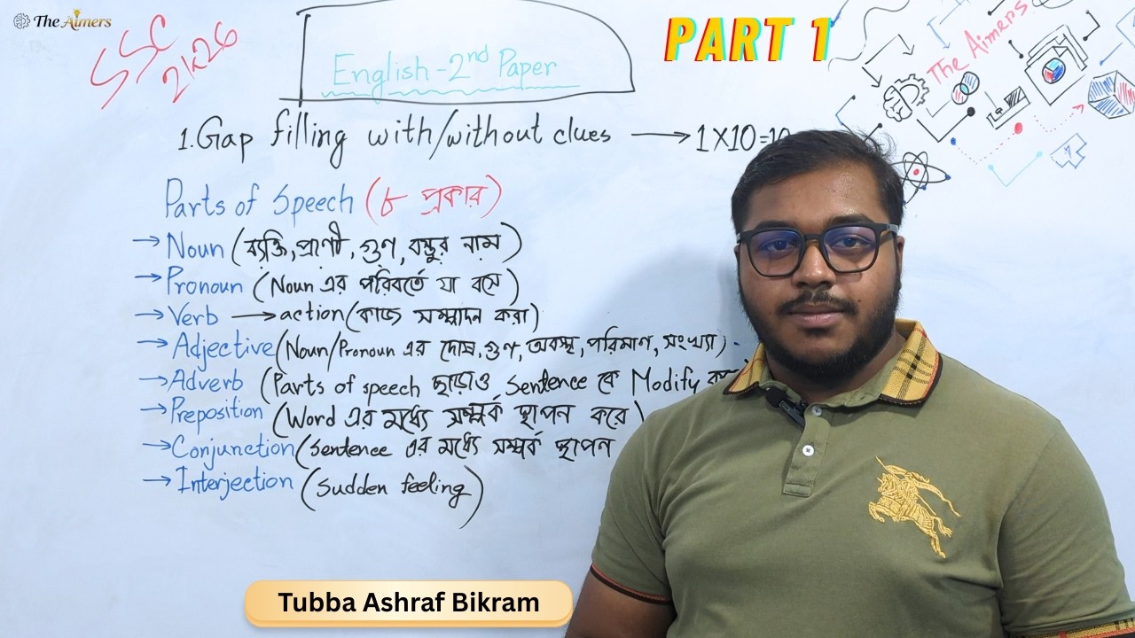 Gap Filling With Clues - English 2nd Paper  | সম্পূর্ণ গাইডলাইন  | SSC-2026 | The Aimers