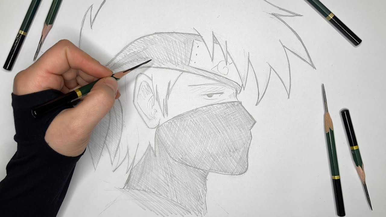 How to Draw Kakashi Hatake Step by Step – Naruto Art Tutorial