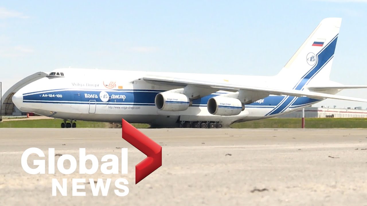 One of world’s largest cargo planes lands at Edmonton International Airport