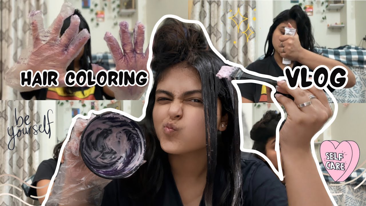 Let’s colour my hair 🎀 | vlog 
