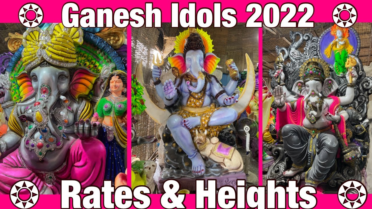 Rates & Heights Ganesh Idols 2022#ganeshchaturthi #proddatur #kadapa #yerraguntla