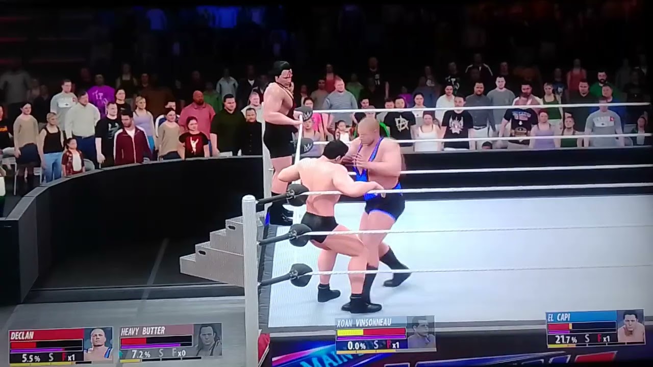 6 man Elimination tag team match