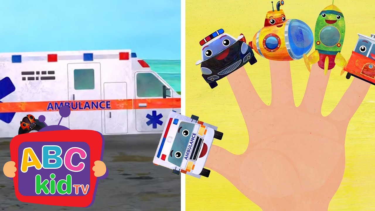 Finger Family Song (Vehicles Version!) 🚗 Cars, Trucks & Transport | ABCkidTV