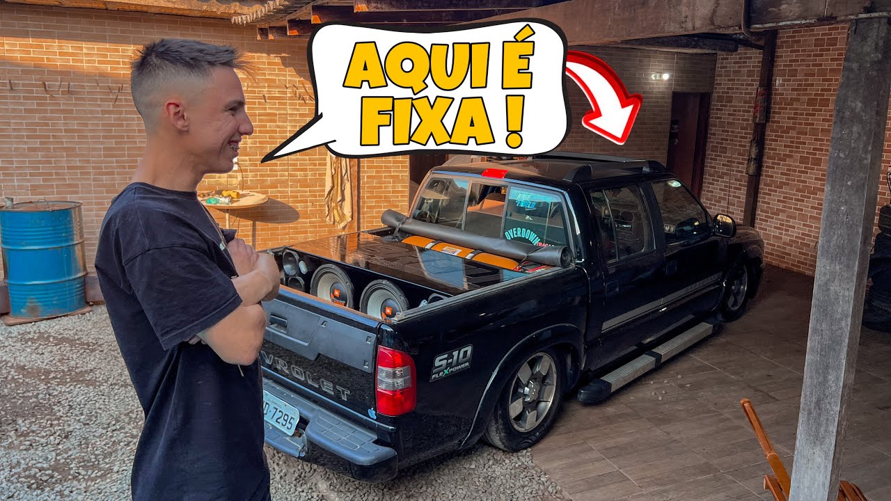 NA FIXA TEM QUE TER CORAGEM EM , S10 REBAIXADA COM FORÇA