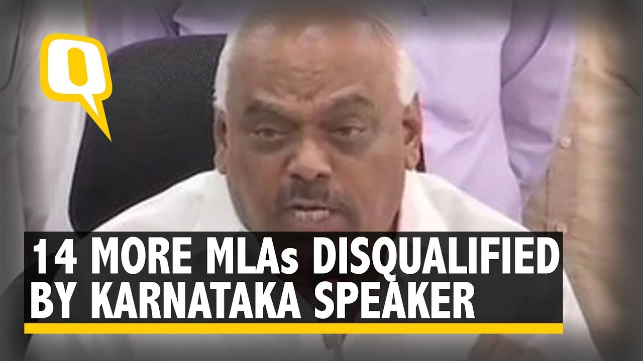 Karnataka Crisis: Speaker Ramesh Kumar Disqualifies 14 More MLAs | The Quint