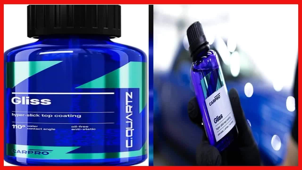 Quality product -  CARPRO Gliss V2-30ml Kit - Ceramic Coating - Hyper Smooth Hydrophobic Nano Top-Co