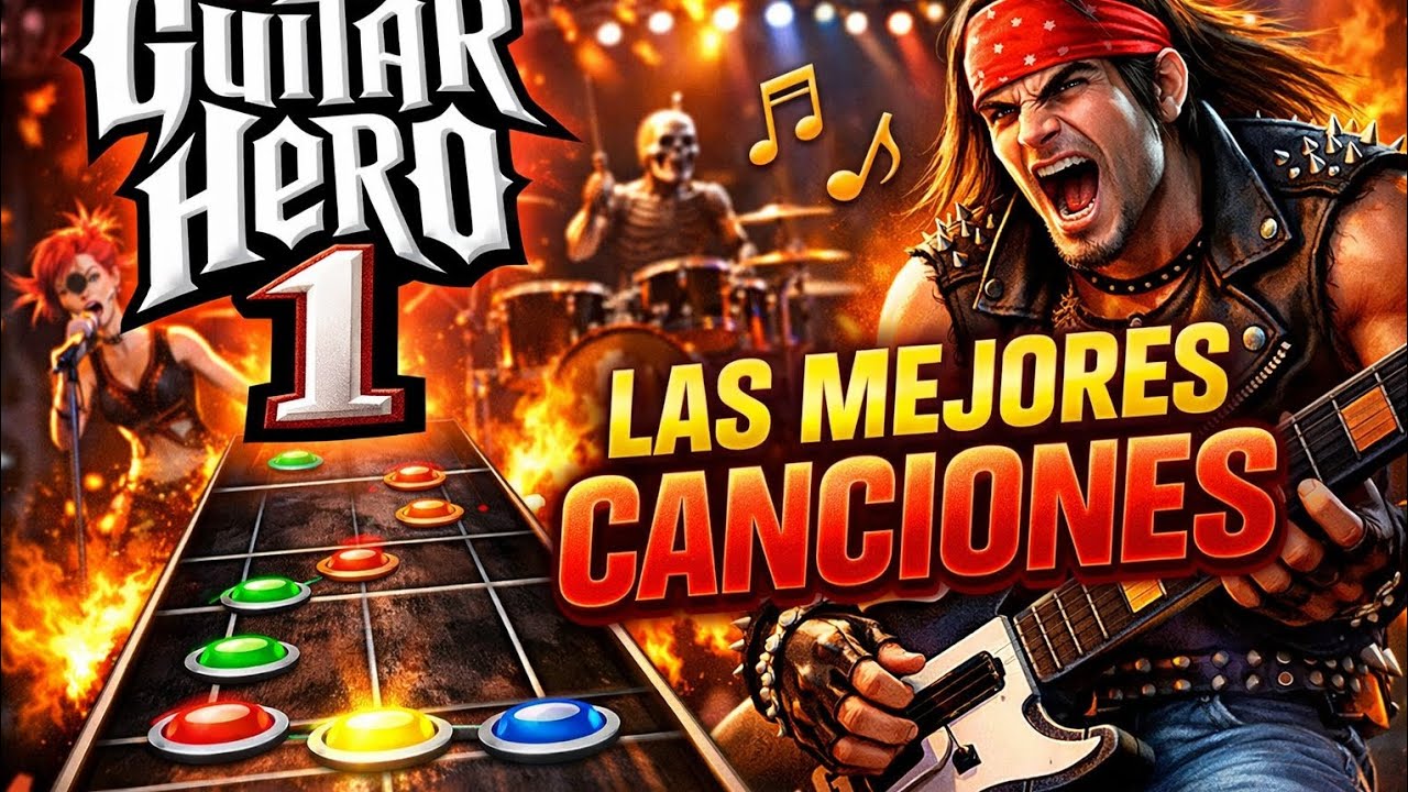 Guitar hero 1 Las mejores canciones 🎵🎵🎵🎵