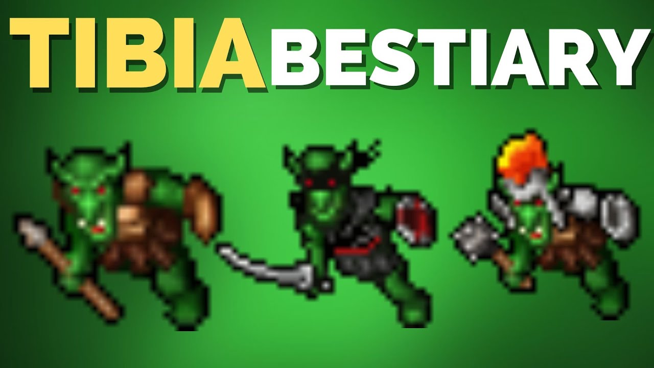 TIBIA BESTIARY Goblin, Goblin Assassin, Goblin Scavenger, Bug - Edron