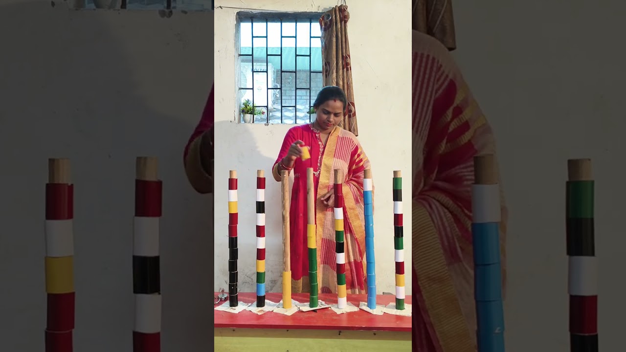 Unlimited colourful cylinder matching game। रंग मिलाने वाली गेम। ओपन माइंड प्ले गेम। Puzzle game।