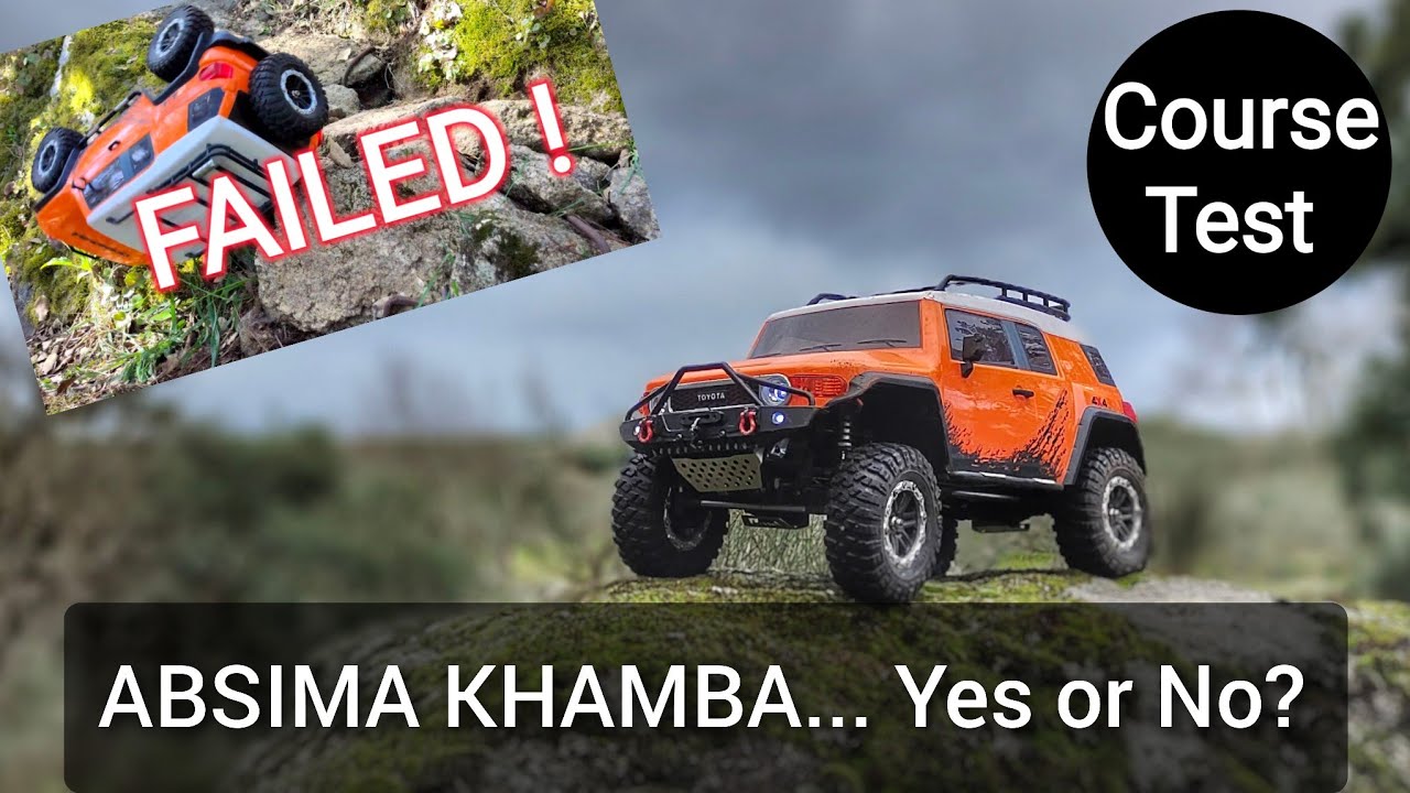 it didn't do it all obstacles... the Absima Khamba CR3.4