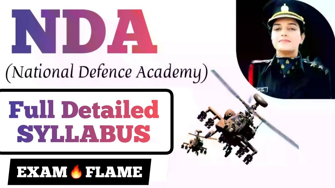 NDA Syllabus 2024 PDF download [All Subjects]