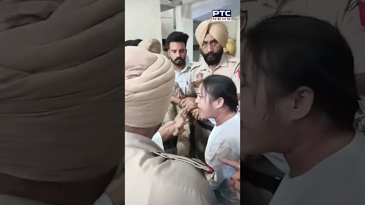 ਘਰਵਾਲੇ ਨੂੰ ਮਿਲਣ ਆਈ ਔਰਤ ਨੇ ਮਹਿਲਾ ਪੁਲਿਸ ਮੁਲਾਜ਼ਮ ਨਾਲ ਕੀਤੀ ਕੁੱਟਮਾਰ, ਦੇਖੋ ਮੌਕੇ ਦੀ ਵੀਡੀਓ LIVE