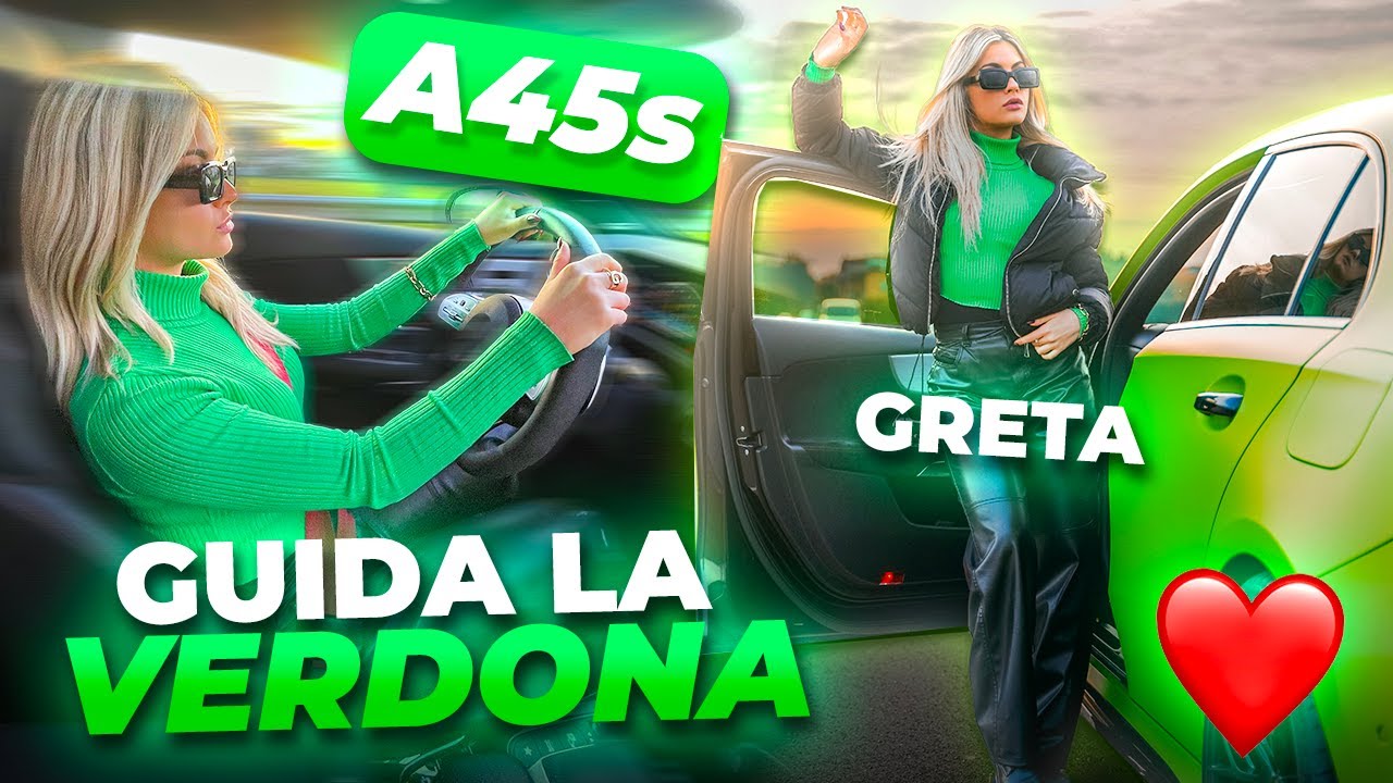 LA REAZIONE DI GRETA ALLA AMG A45s DA 500 CV 🔥😍