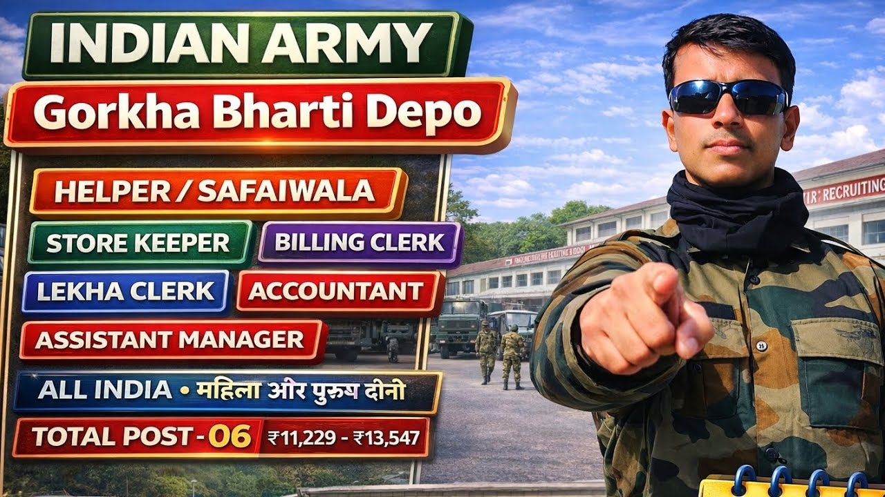 ✅ गोरखा रेजिमेंट गोरखपुर Depo भर्ती 2026 |😱 Gorkha Depo Gorakhpur Recruitment 2026 | Army Group C 💥 