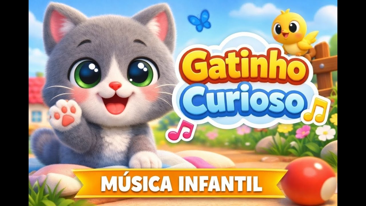O Gatinho Curioso 😺🎶   Música Infantil Divertida e Educativa   YouTube Kids