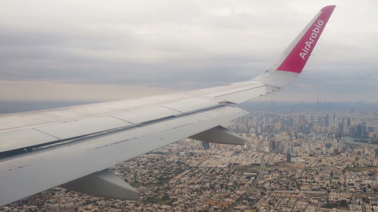 Landing at Sharjah Airport (Short Final & Touchdown)