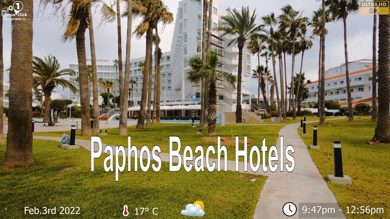 Paphos Beach Hotels EXPOSED What tourists Need to know | 5K 🚶