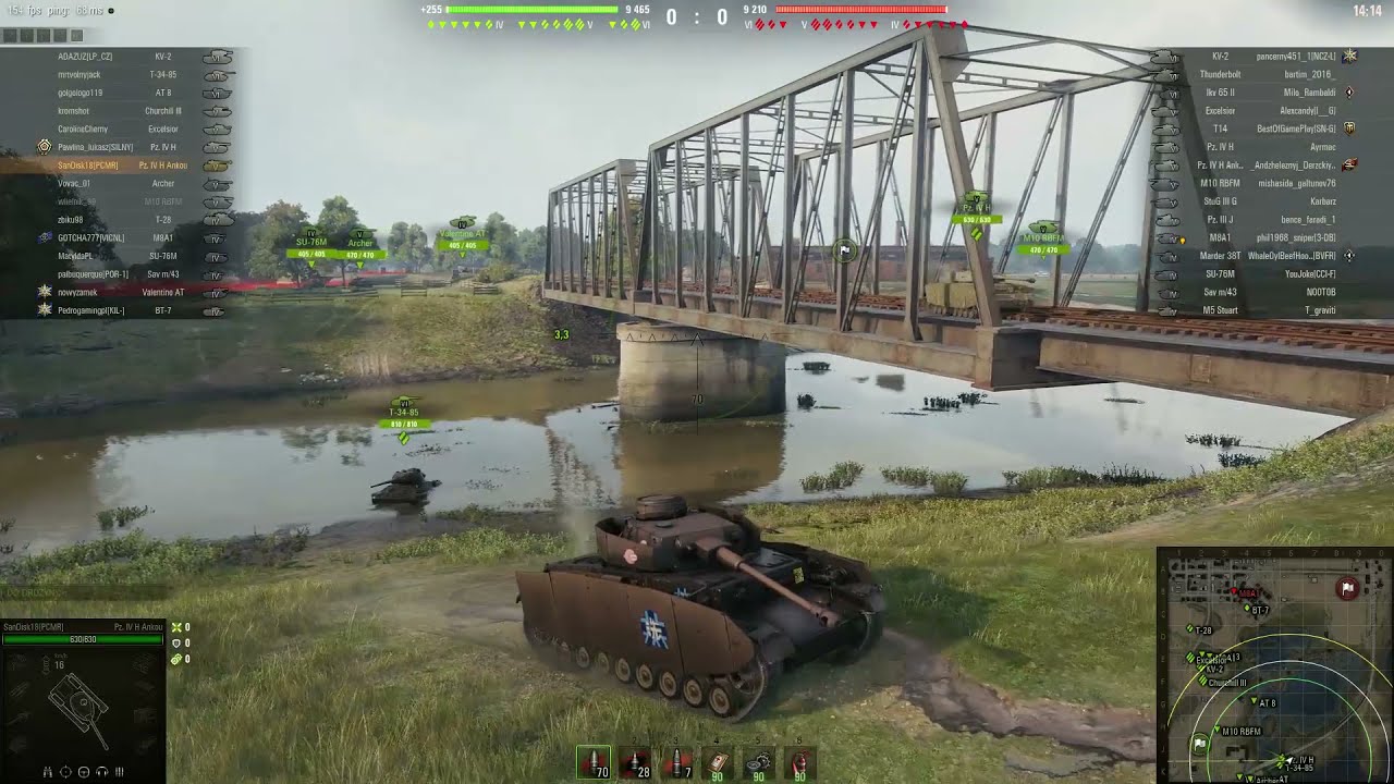 Pz. IV H Ankou (Girls und Panzer) gameplay World of Tanks