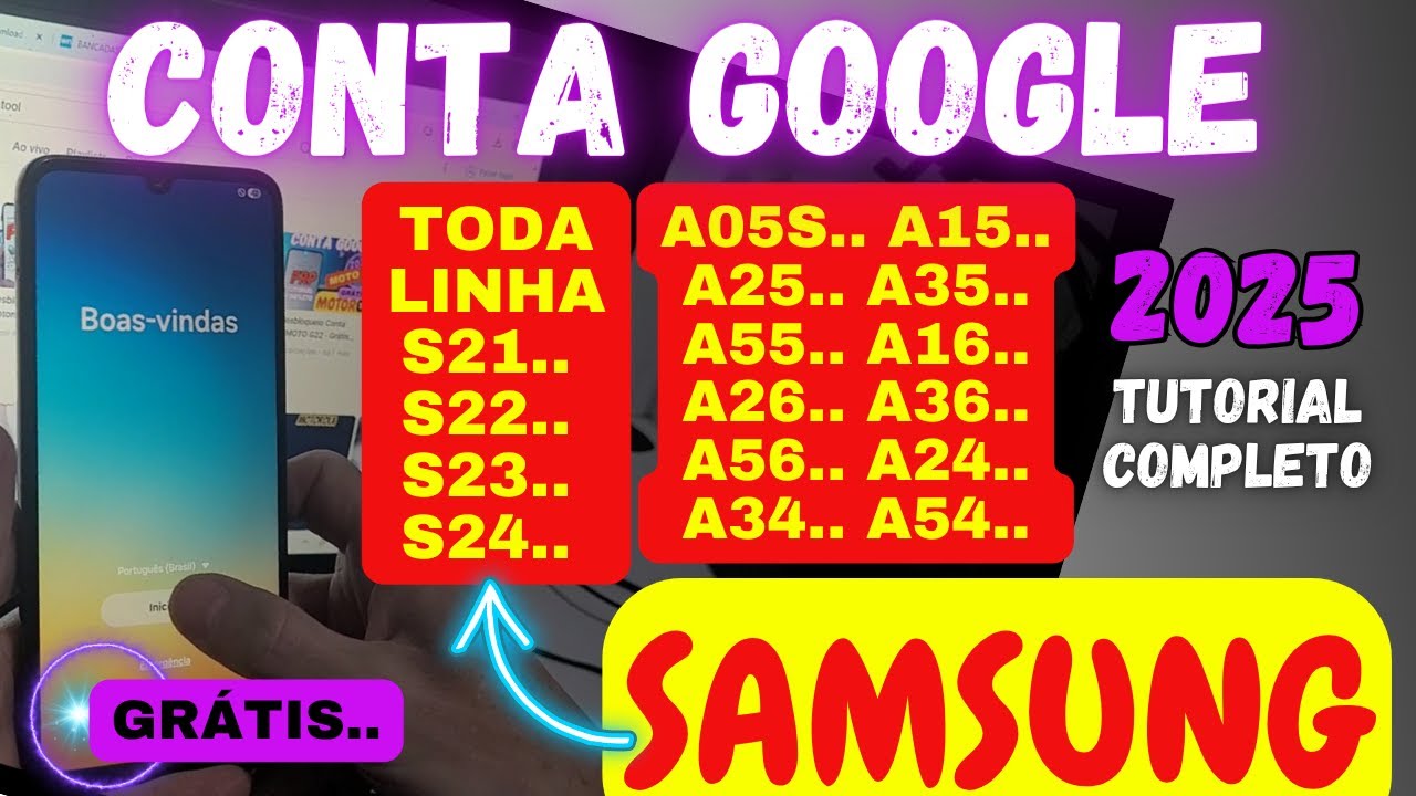 FINALMENTE!! Desbloqueio Conta Google QUALQUER Samsung - Android 14/15, assista todo o vídeo..